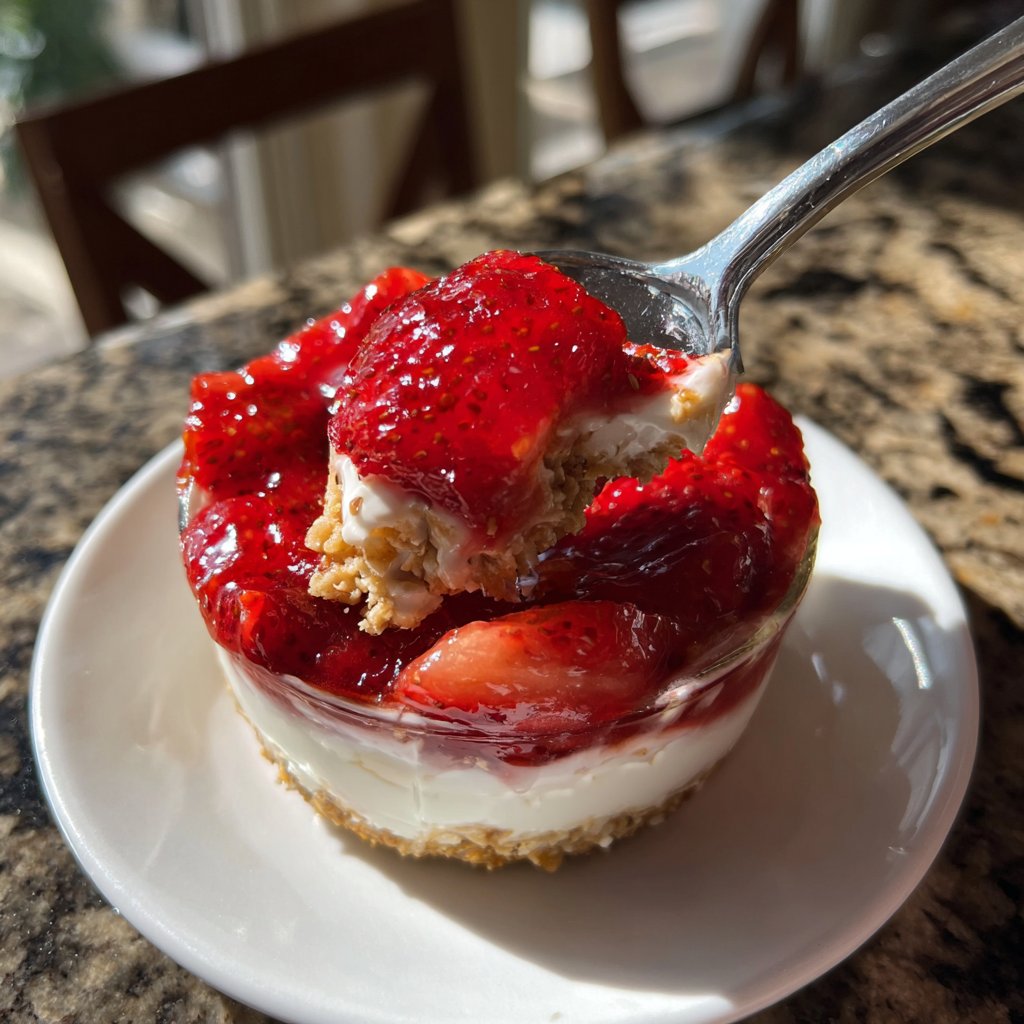 Strawberry Cheesecake Overnight Oats Meal Prep