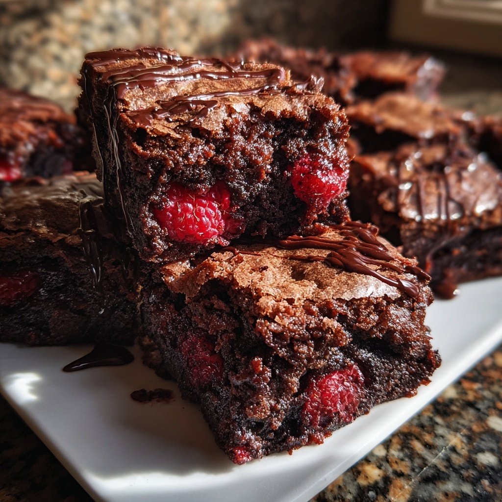 Chocolate Raspberry Brownies