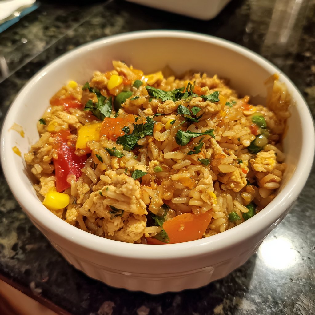 High Protein Turkey Rice Bowl