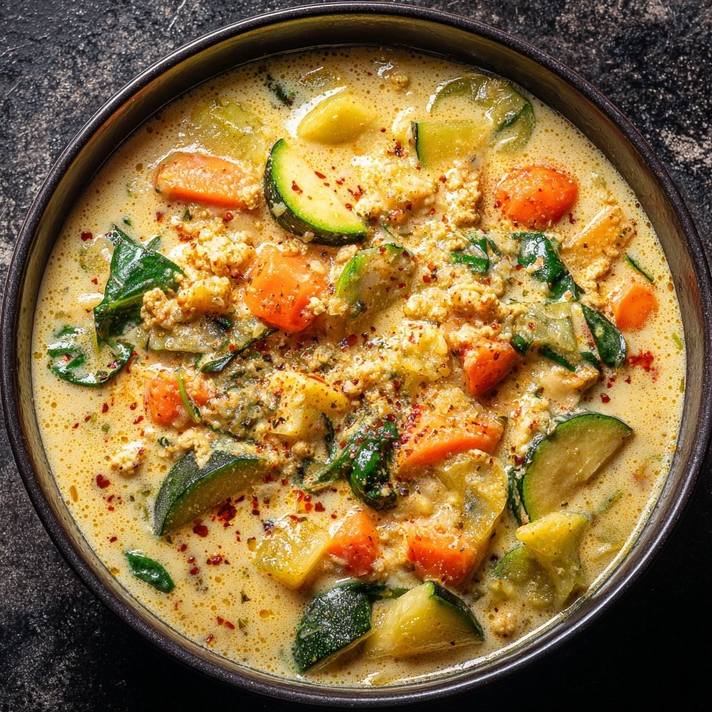 Healthy Crockpot Vegetable Coconut Stew