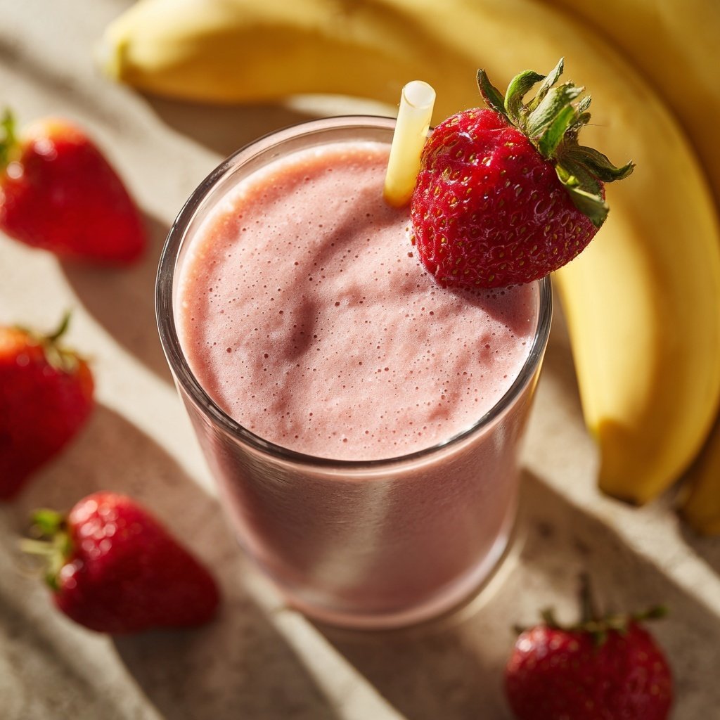Fresh Strawberry Banana Smoothie
