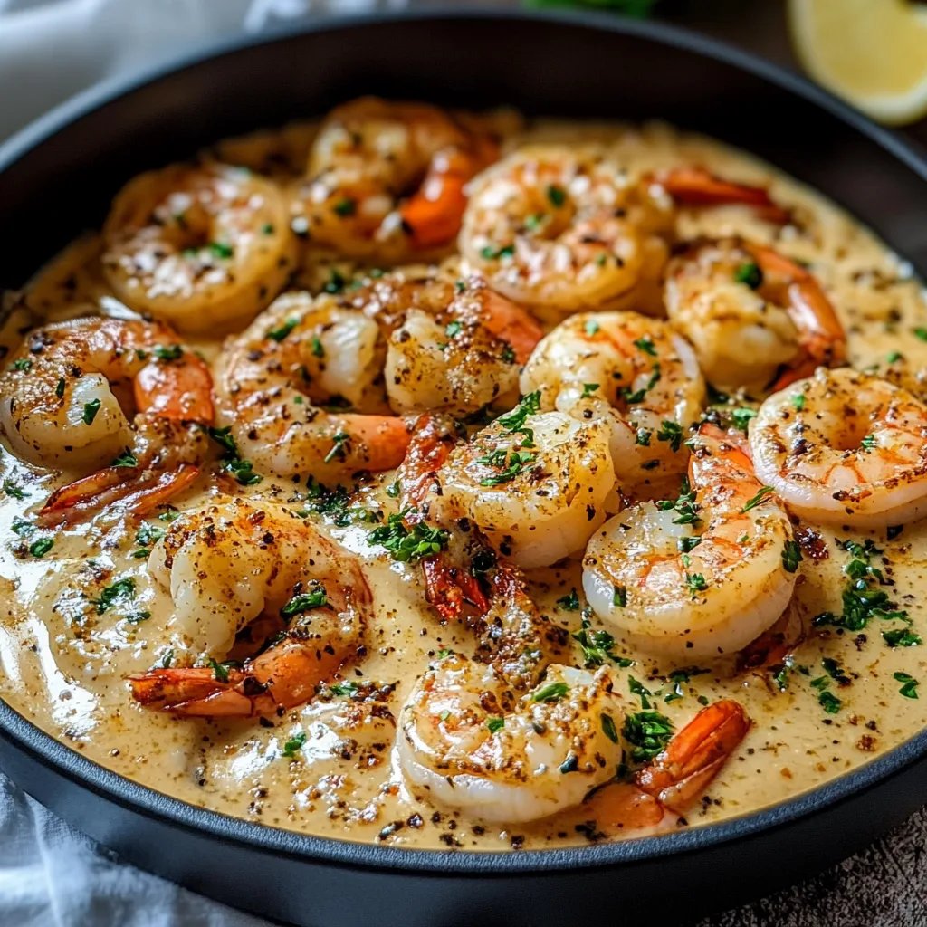 Easy Creamy Garlic Shrimp (15 Minutes)