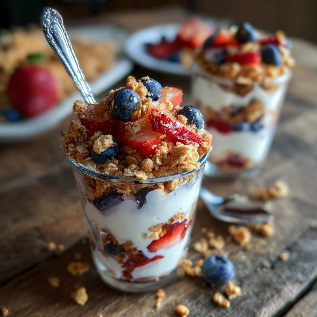 Healthy Yogurt Granola Snack Cups