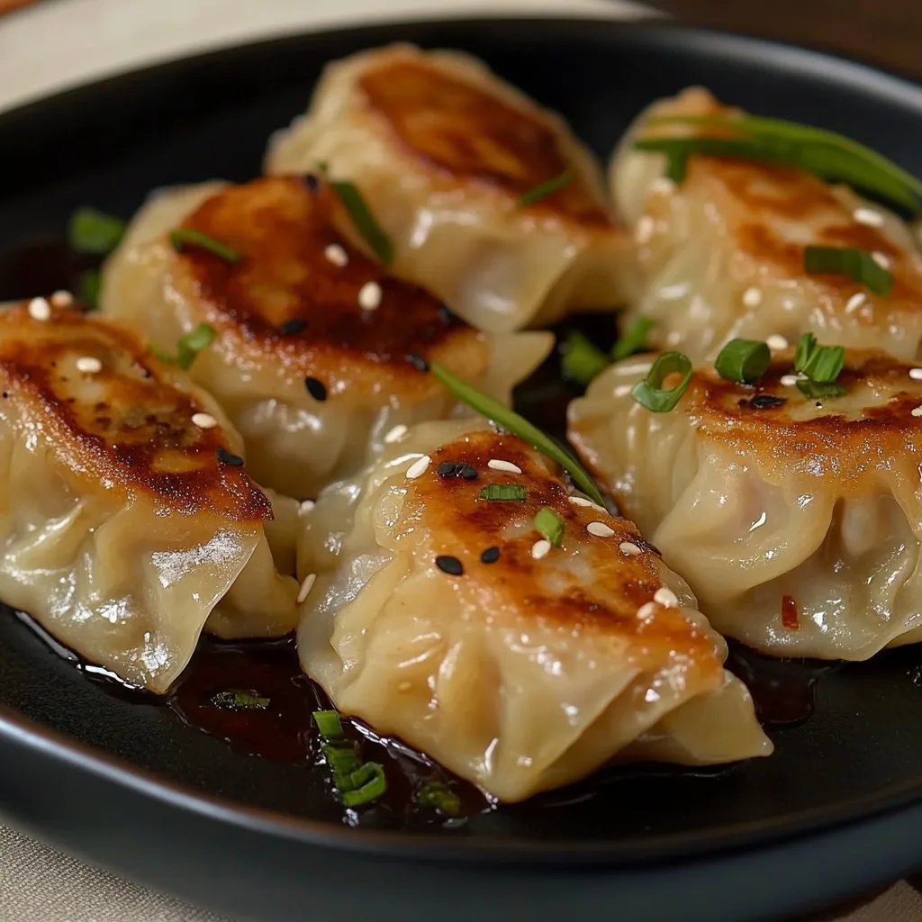 Pan-Fried Chicken Dumplings