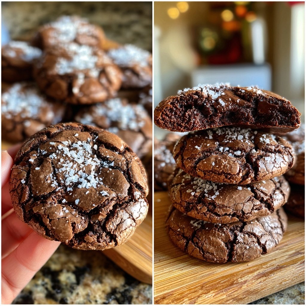 Brownie Mix Chocolate Crinkle Cookies