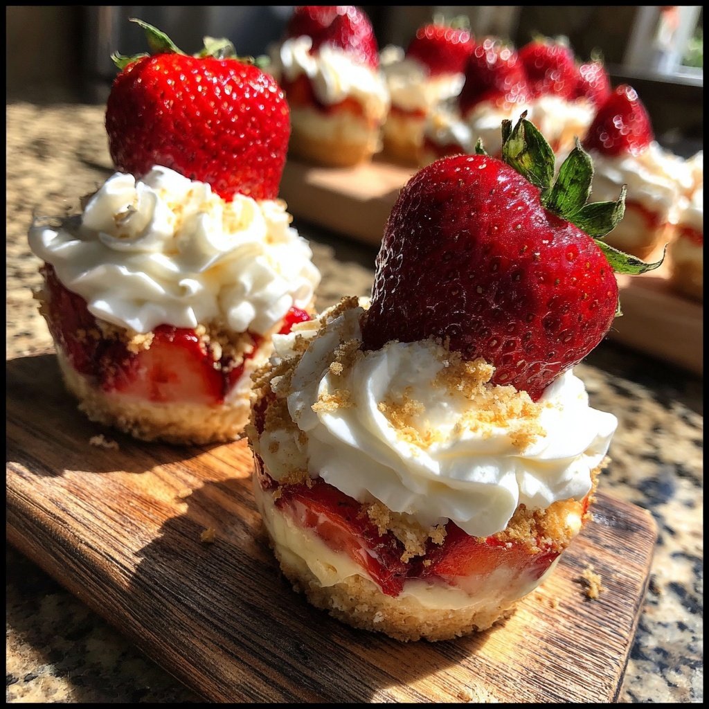 Strawberry Cream Breakfast Cups