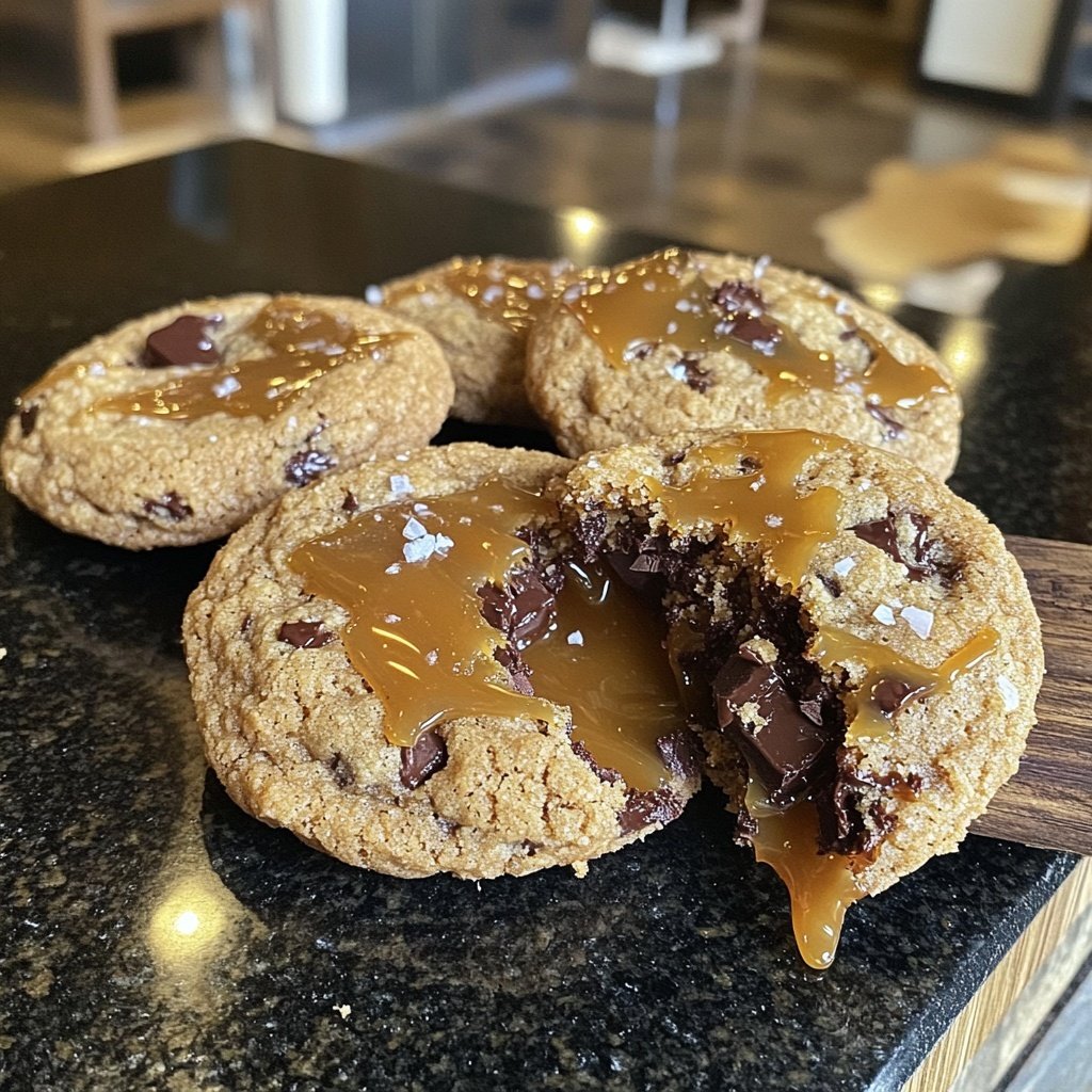 Salted Caramel Chocolate Cookies