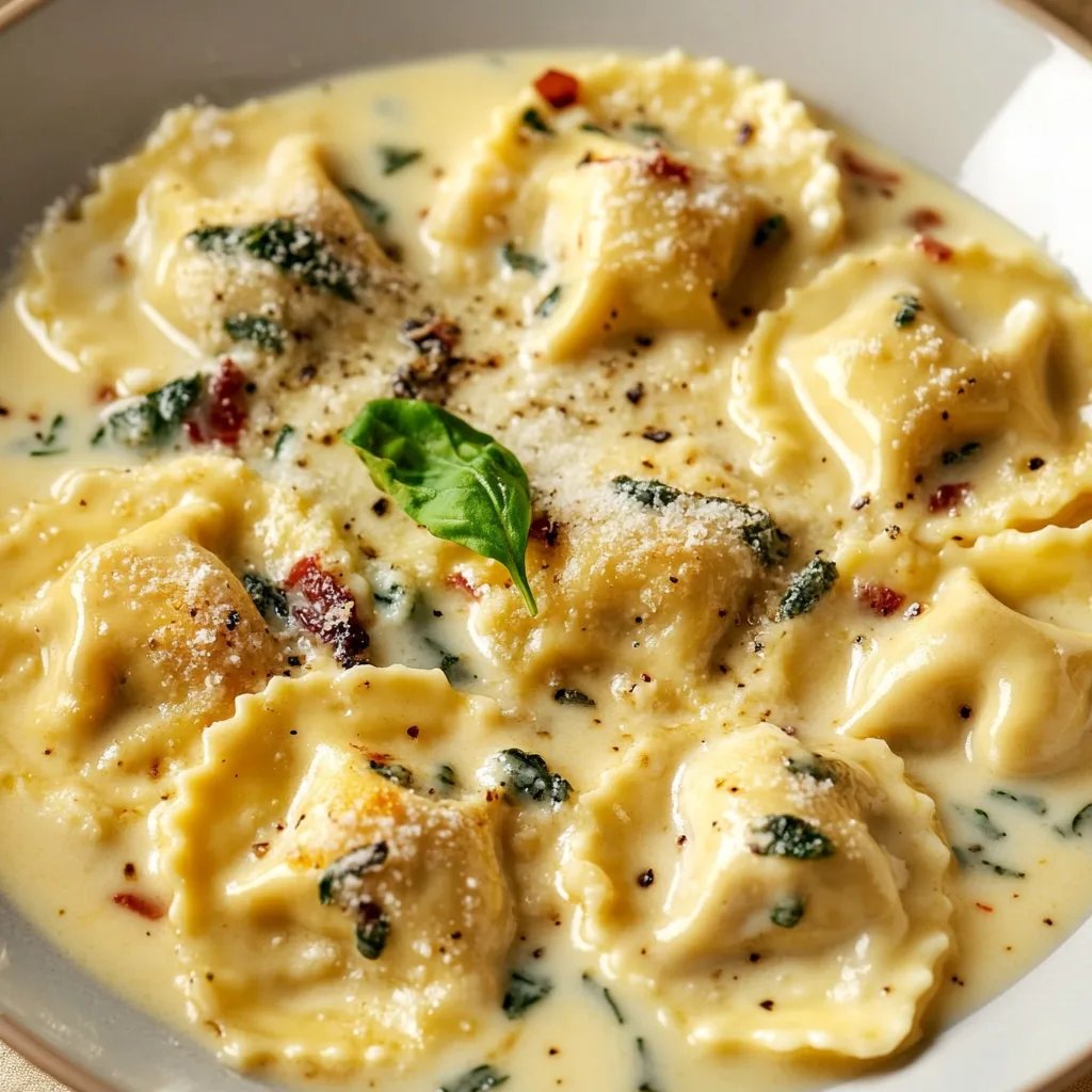 Creamy Tuscan Ravioli
