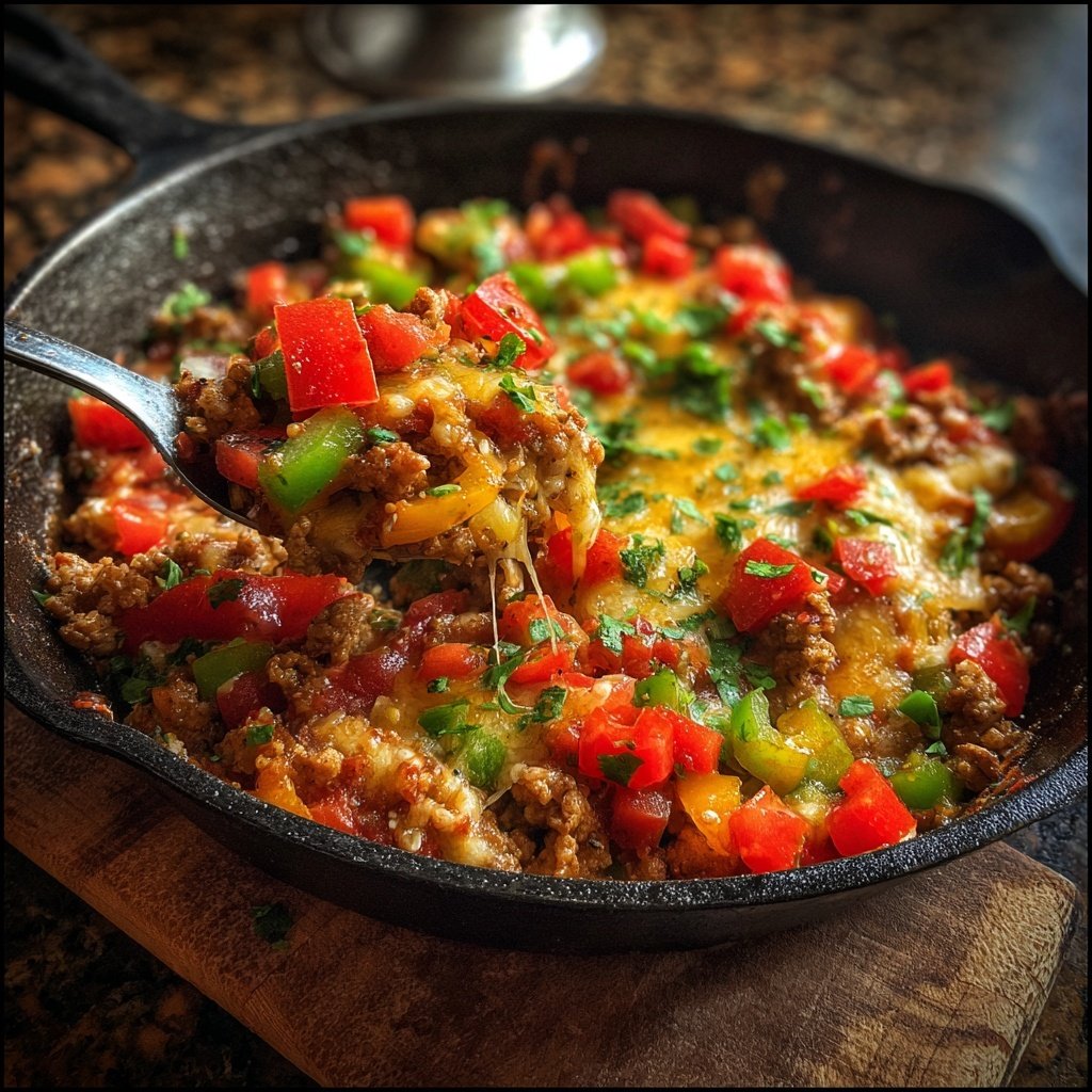 Ground Chicken Taco Skillet