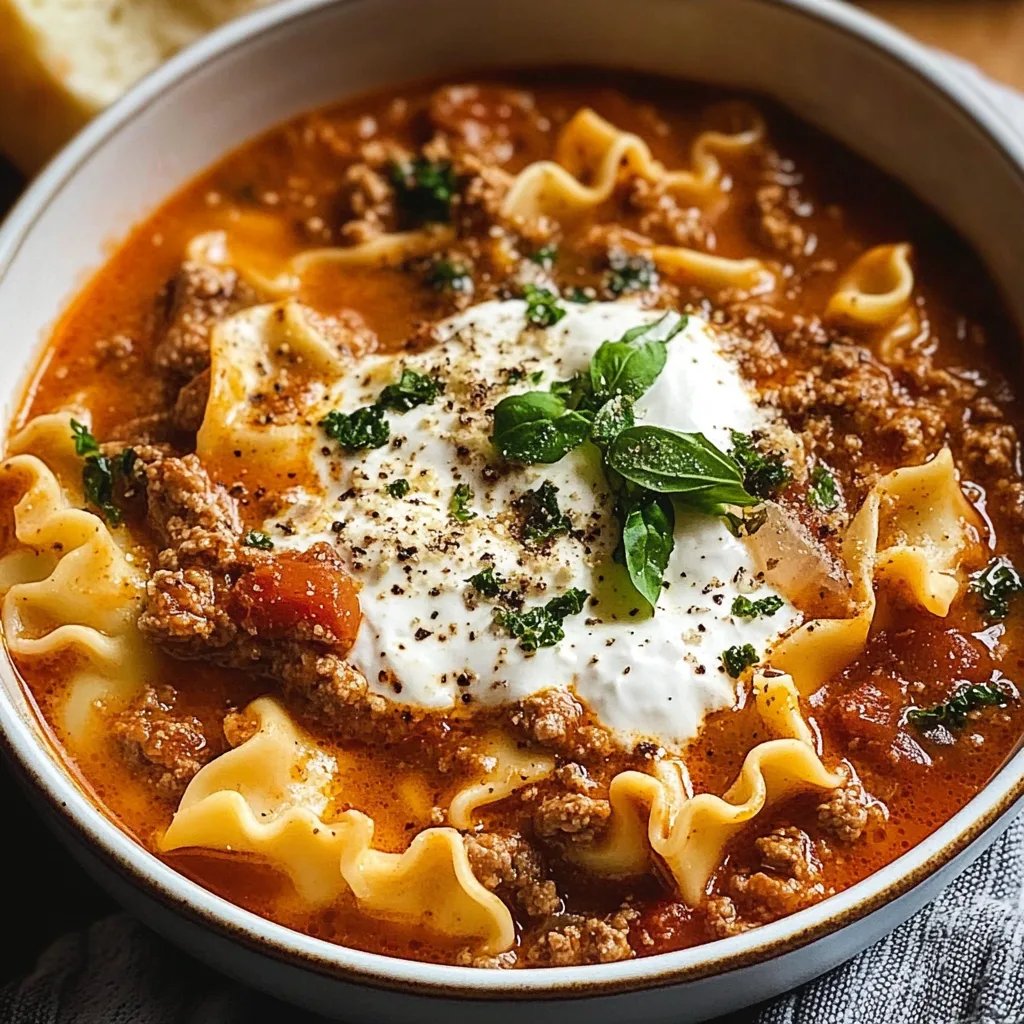 Best Ever One-Pot Lasagna Soup Recipe!