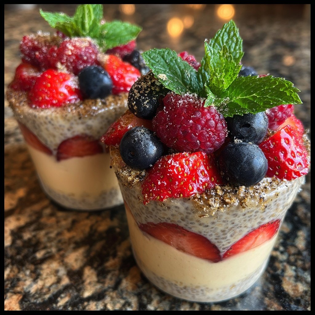 Strawberry Banana Chia Cups
