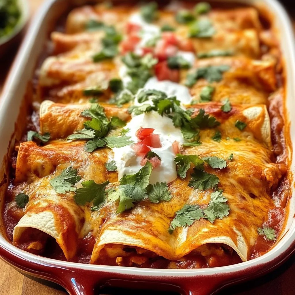 Mouthwatering Beef Enchiladas with Homemade Red Sauce