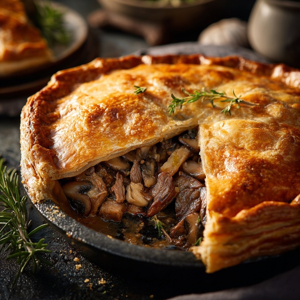 Comfort Food Beef and Mushroom Pot Pie