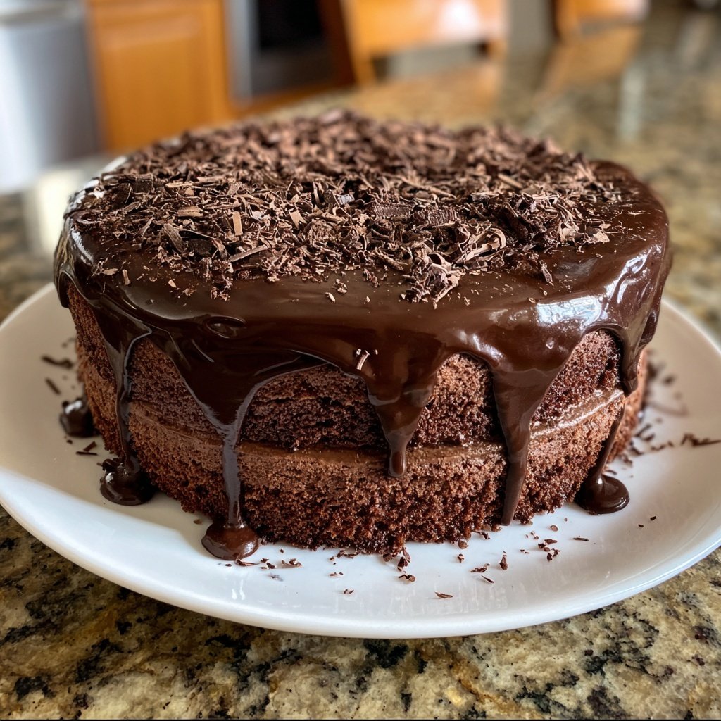 Chocolate Cake With Moist Cocoa Crumb