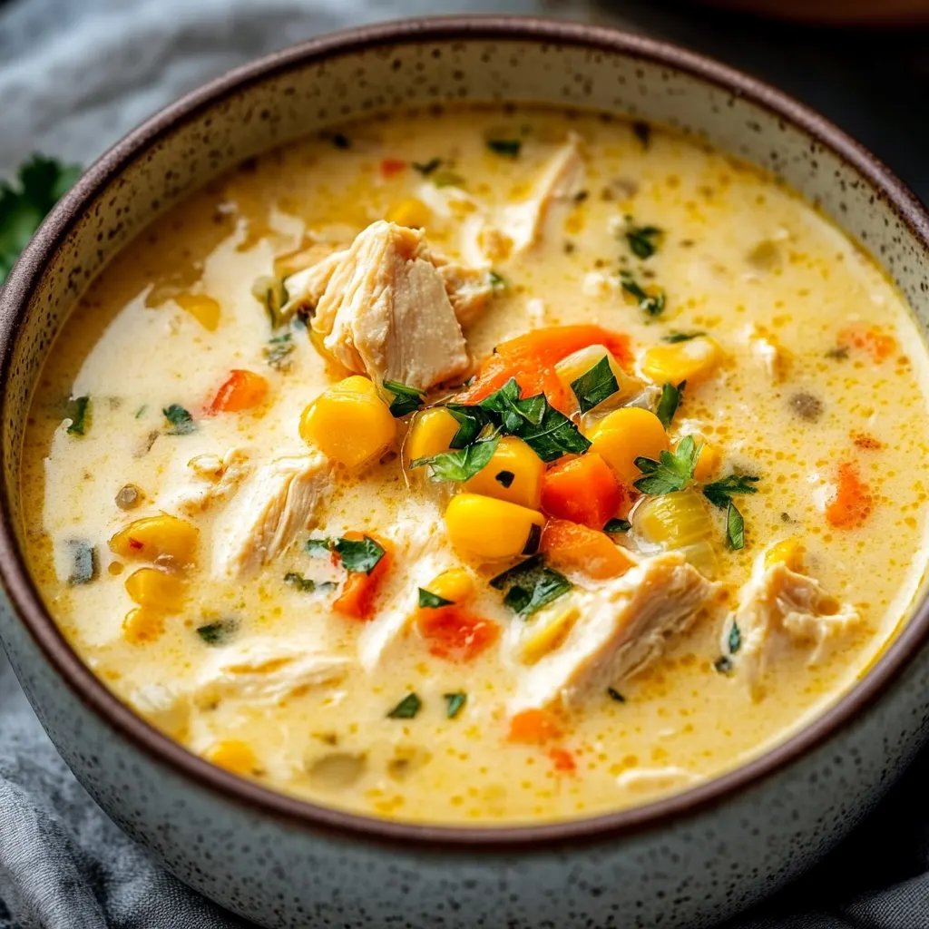 Crockpot Chicken Corn Chowder