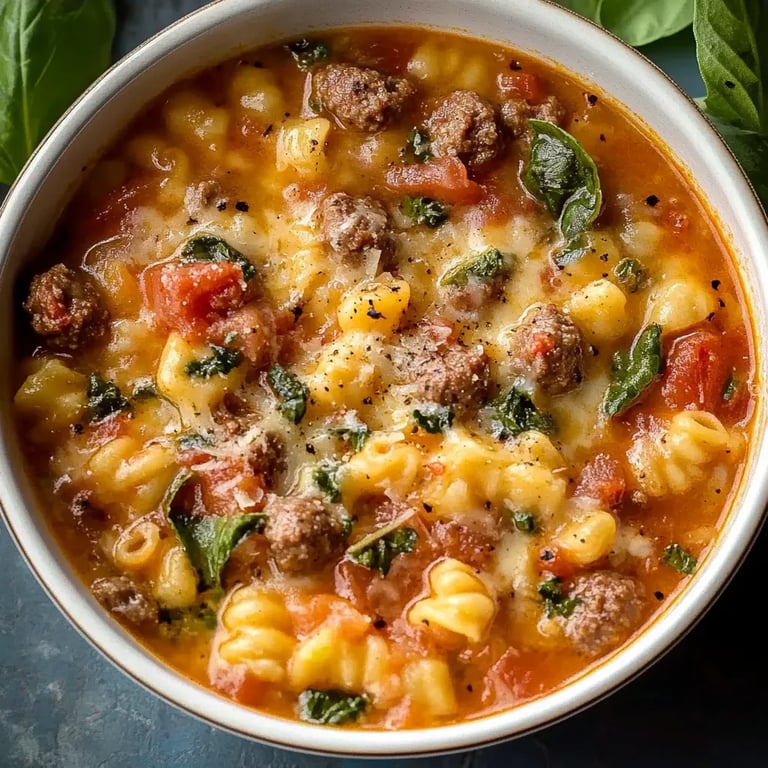 Italian Sausage Pasta Soup