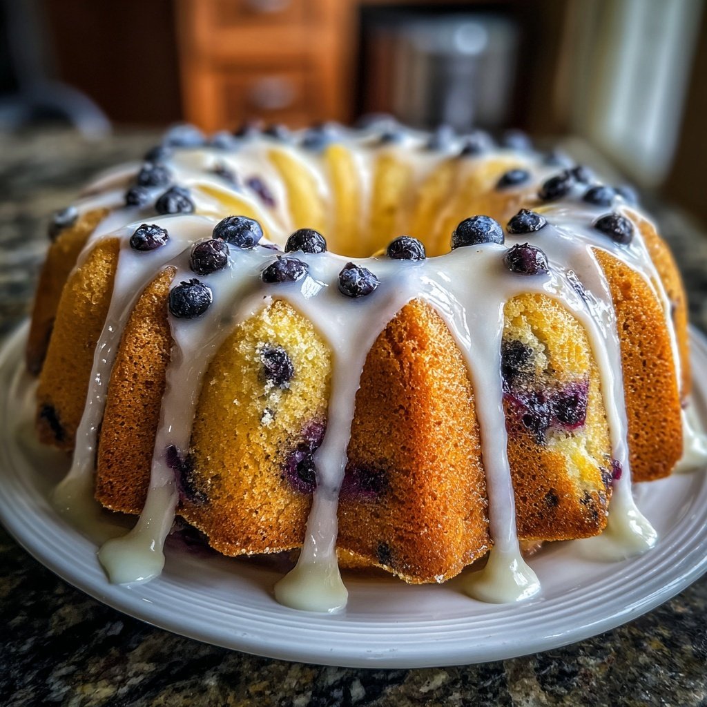 Lemon Blueberry Bundt Cake