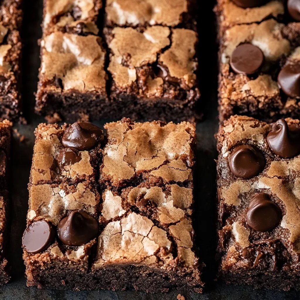 Chocolate Chip Cookie Brownies | Brookies