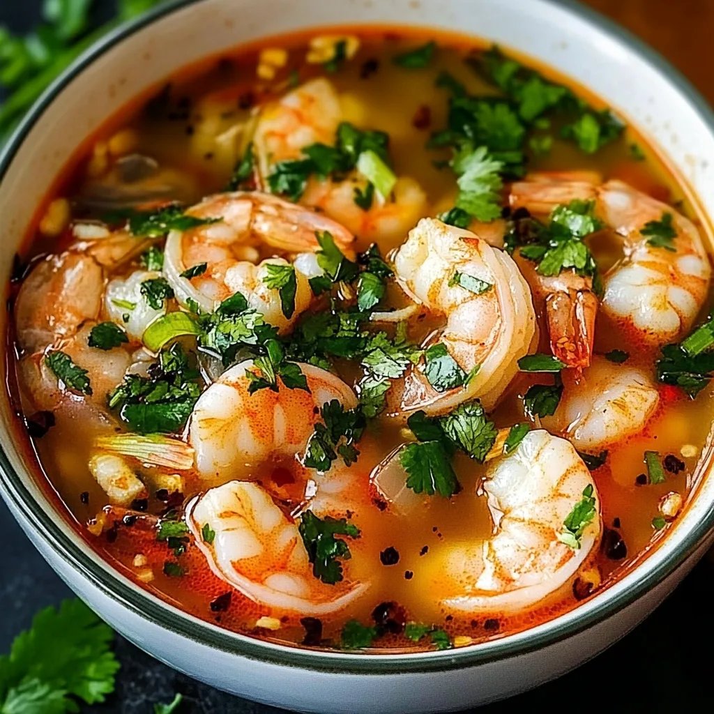 Quick and Spicy Shrimp Soup